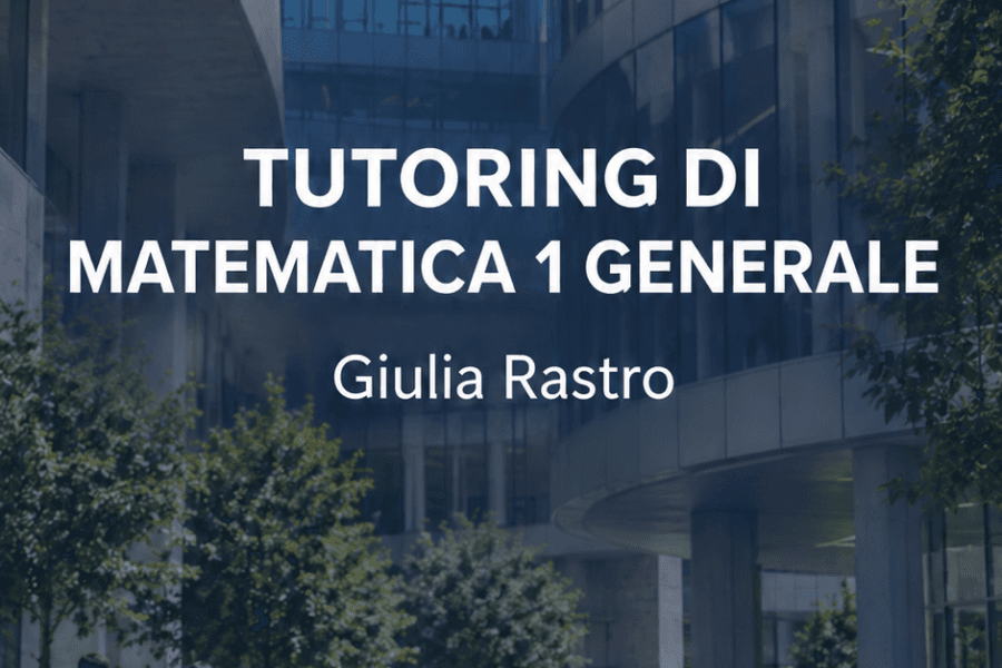 Tutoraggio matematica 1